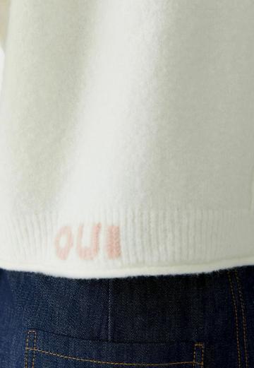 Пуловер с рукавом три четверти