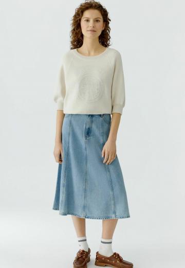 Пуловер с рукавом три четверти