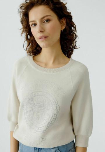 Пуловер с рукавом три четверти