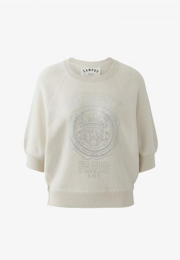 Пуловер с рукавом три четверти