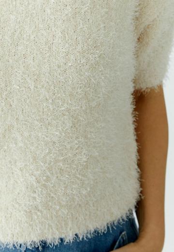 Пуловер с коротким рукавом