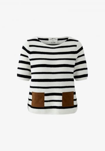 Пуловер в полоску