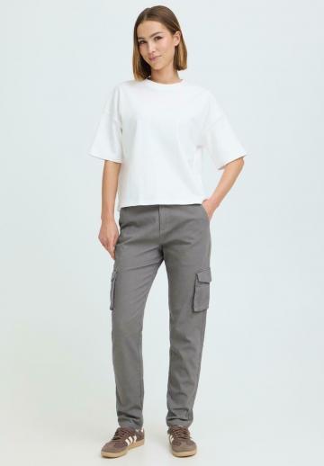 Брюки с накладными карманами