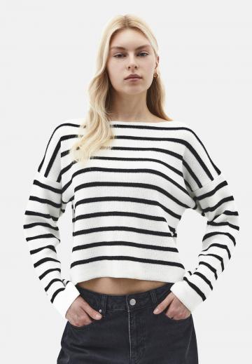 Пуловер в полоску