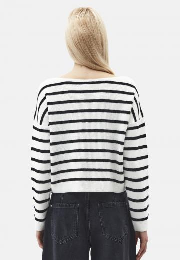 Пуловер в полоску