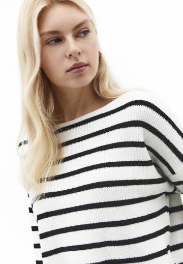 Пуловер в полоску