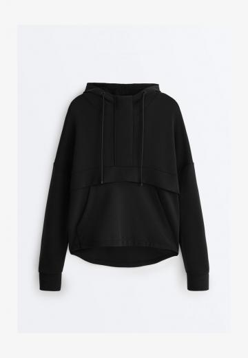 Пуловер с капюшоном