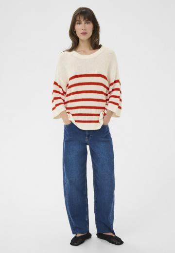 Пуловер с рукавом три четверти