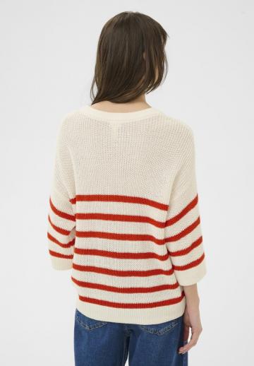 Пуловер с рукавом три четверти