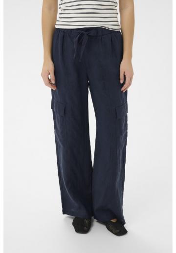 Брюки с накладными карманами