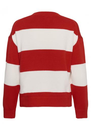 Пуловер с вырезом V