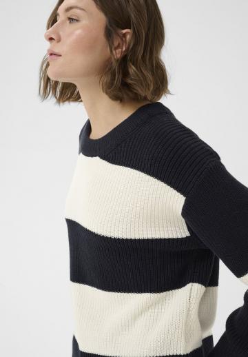 Пуловер в полоску