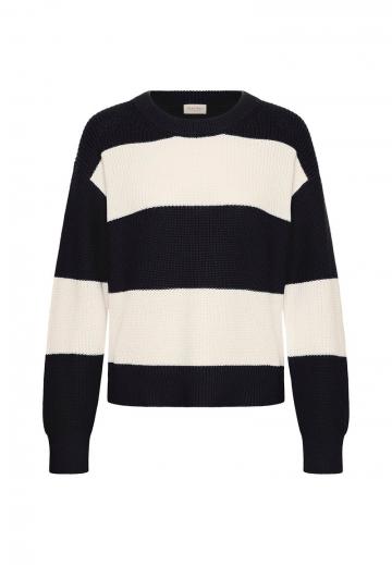 Пуловер в полоску