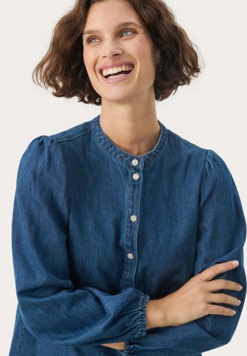 Джинсовая блузка