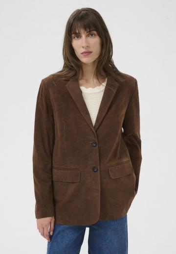 Кожаное пальто