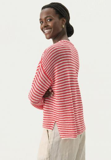 Пуловер в полоску