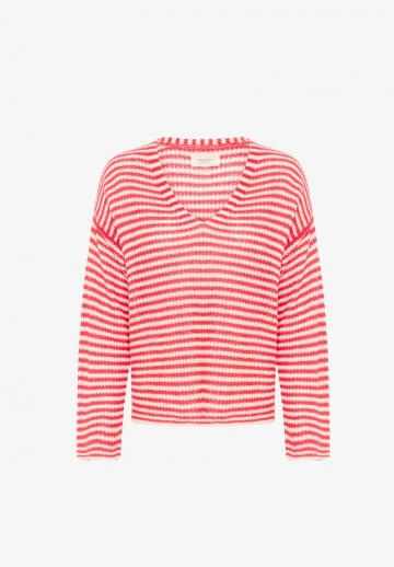 Пуловер в полоску