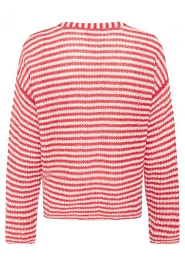 Пуловер в полоску