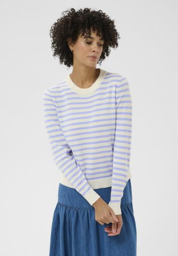 Пуловер в полоску