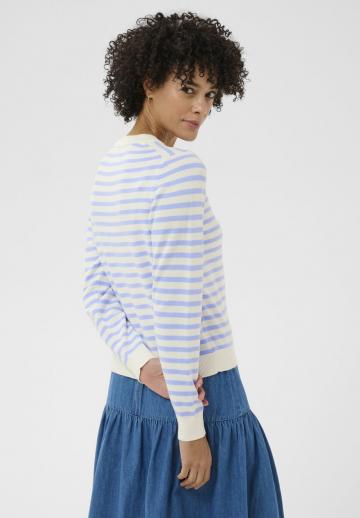 Пуловер в полоску