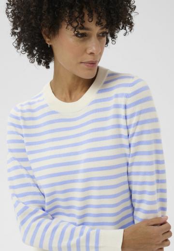 Пуловер в полоску