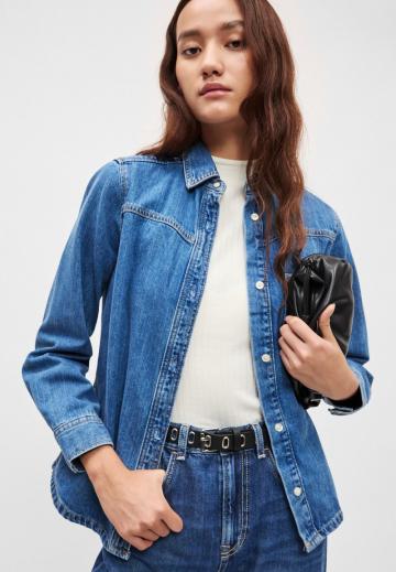 Джинсовая блузка