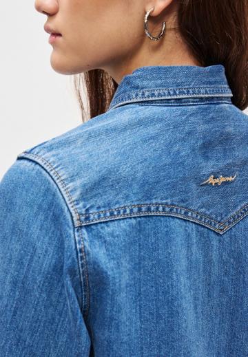 Джинсовая блузка