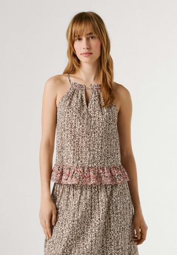 Топ на бретельках