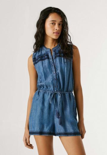 Джинсовый комбинезон