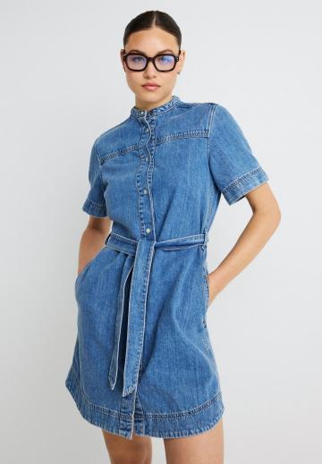 Джинсовое платье