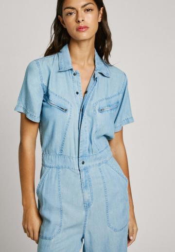 Джинсовый комбинезон