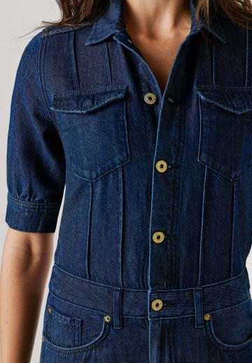 Джинсовый комбинезон