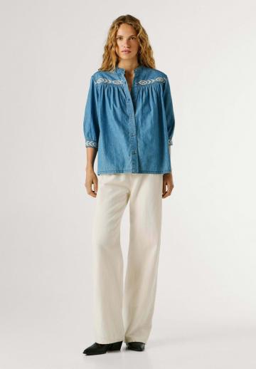 Джинсовая блузка
