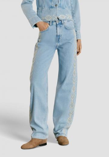 Прямые джинсы