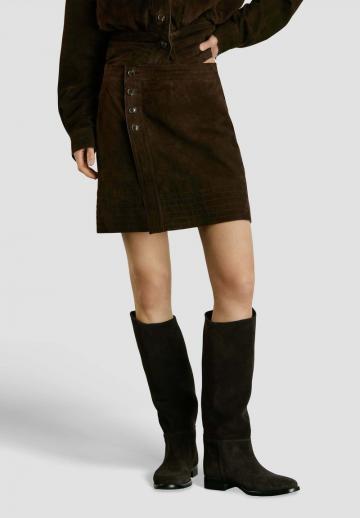 Кожаная юбка
