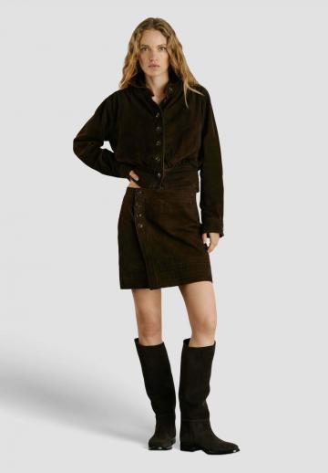 Кожаная юбка