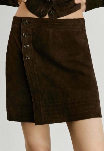 Кожаная юбка