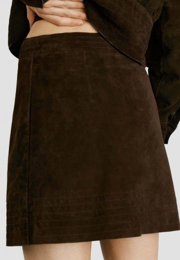 Кожаная юбка