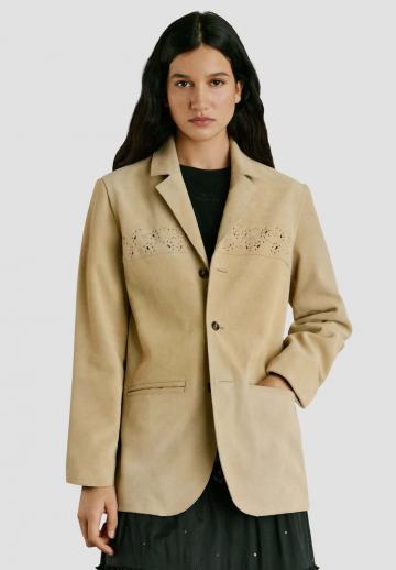 Кожаное пальто