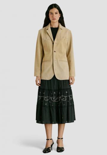 Кожаное пальто