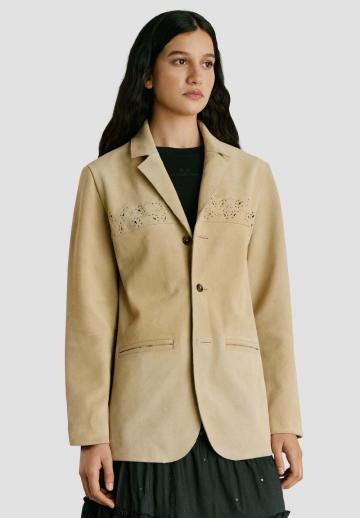 Кожаное пальто