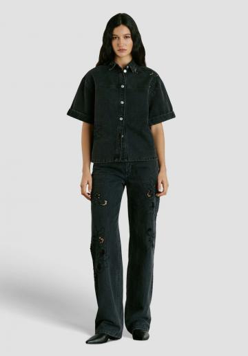 Джинсовая блузка