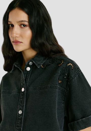 Джинсовая блузка