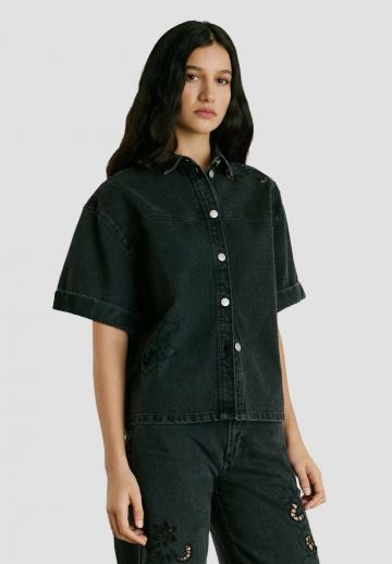 Джинсовая блузка
