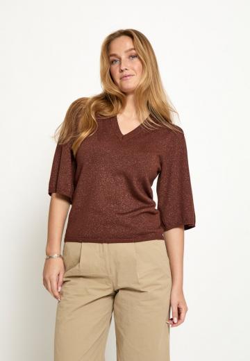 Пуловер с коротким рукавом