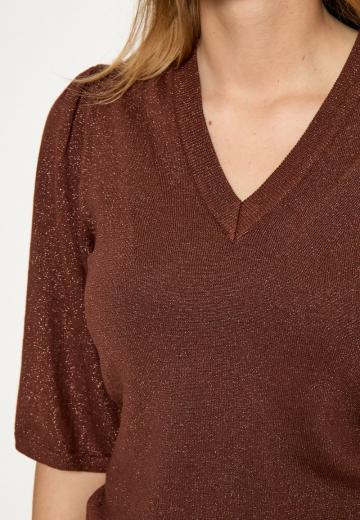 Пуловер с коротким рукавом