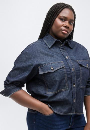 Джинсовая блузка