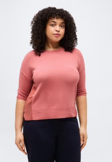 Пуловер с рукавом три четверти