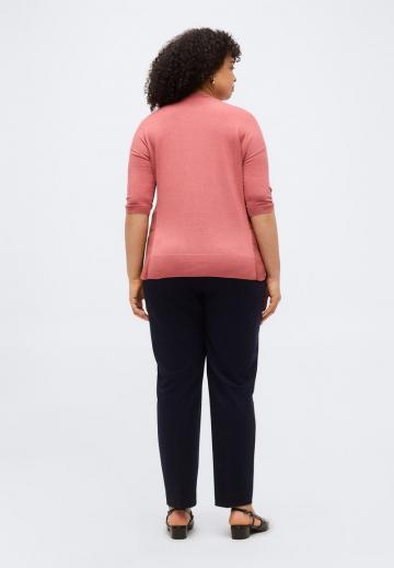 Пуловер с рукавом три четверти