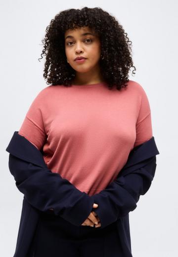 Пуловер с рукавом три четверти